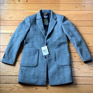 Grey Alpha wolf dress coat. Size small. New!